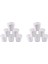 Modern Avrupa Tarzı Droplight Duvar Lambası Mum Avize Abajur 12 Adet Set (Katı Beyaz) (Yurt Dışından) 1