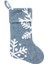 Noel Çorap Kar Tanesi Desen Şeker Çorap Hediye Çantası Noel Ağacı Asılı Dekorlar Çanta Noel Ev Dekorasyonu Için (Yurt Dışından) 1