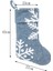 Noel Çorap Kar Tanesi Desen Şeker Çorap Hediye Çantası Noel Ağacı Asılı Dekorlar Çanta Noel Ev Dekorasyonu Için (Yurt Dışından) 2