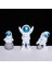 6x Iskandinav Astronot Figürleri Reçine Modeli Mini Masa Süsleri Oturma Odası Dıy Modern Ev Dekor Aksesuarları Yıldızlı Mavi (Yurt Dışından) 3
