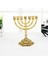 2x Altın Yahudi Menorah Mumluklar Dinler Şamdan Hanuka Şamdanlar 7 Şube Menora -L (Yurt Dışından) 3