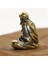 2x Retro Pirinç Dharma Buda Mini Heykeli Bodhidharma Usta Figürler Masa Dekorasyon El Sanatları Hediyeler Minyatürler (Yurt Dışından) 4