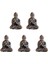 5x Mini Buda Heykeli Bronz Buda Heykeli Çin Budizm Saf Bakır Bronz Sakyamuni Buda Heykeli (Yurt Dışından) 1
