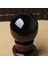 2x 80MM Doğal Siyah Küre Büyük Kristal Top Şifa Taşı Tabanı ile (Yurt Dışından) 4