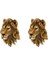2x Duvar Dekorasyon Bar Şarap Mahzeni Aslan Kafası Simülasyon Heykel Yaratıcı Dekor Reçine Zanaat Beast Head Duvar Heykeli (Yurt Dışından) 1