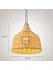 3x Rattan Lamba Kolye Işık Vintage Asılı Abajur Şapkası E27 Oturma Odası Yemek Odası Dekor Cafe Restaurant Hanglamp (Xxs) (Yurt Dışından) 5