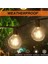 2x G40 Güneş Enerjili LED Işıklar 18FT Açık Veranda Küre Dize Işıklar Bistro Bahçe Dekorasyonu 1.5W 10 Ampuller (Yurt Dışından) 3