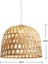 Dokuma Bambu Kolye Işık, Basit El Dokuma Kolye Işık, Yemek Odası Için Asılı Lamba Rattan Avize Kolye Işık (Yurt Dışından) 2