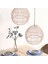Rattan Lamba Kolye Işık Vintage Asılı Abajur Şapkası E27 Oturma Odası Yemek Odası Ev Dekor Cafe Restaurant Hanglamp (Yurt Dışından) 4
