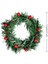 8 Adet Holly Berry Mum Halkası Küçük Yapay Kırmızı Meyveler Çam Iğneleri Çelenk Noel Çelenk Süsler Dekor (Yurt Dışından) 4