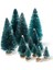 60 Parça Mini Sisal Kar Don Ağaçları Kış Çam Ahşap Tabanlı Kar Süsleri Noel Dekorasyon Için Masa Ağaçları (Yurt Dışından) 3