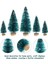 60 Parça Mini Sisal Kar Don Ağaçları Kış Çam Ahşap Tabanlı Kar Süsleri Noel Dekorasyon Için Masa Ağaçları (Yurt Dışından) 4