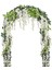 4 Adet 7ft / Adet Yapay Wisteria Vine, Çiçek Çelenk Wisteria Vine Rattan Açık Töreni Için Asılı Çiçekler, Beyaz (Yurt Dışından) 1