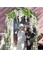 4 Adet 7ft / Adet Yapay Wisteria Vine, Çiçek Çelenk Wisteria Vine Rattan Açık Töreni Için Asılı Çiçekler, Beyaz (Yurt Dışından) 5