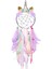 Çocuk Dream Catcher Tüy Duvar Dekorasyonu Kız Yatak Odası Çiçek Duvar Asılı Dekorasyon Mor (Yurt Dışından) 1