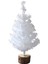 Mini Noel Ağacı Masa Üstü, Beyaz Noel Ağaçları Küçük Noel Ağacı Masaüstü Ev Noel Dekor Için Ahşap Tabanlı 40 cm (Yurt Dışından) 1