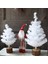 Mini Noel Ağacı Masa Üstü, Beyaz Noel Ağaçları Küçük Noel Ağacı Masaüstü Ev Noel Dekor Için Ahşap Tabanlı 40 cm (Yurt Dışından) 3