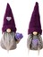 Gnomes Süslemeleri Mor El Yapımı Peluş Dekor Kış Tatili Sevgililer Günü Süsleri Tatil Hediyesi (Yurt Dışından) 1
