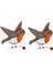 2x Tel Üzerinde Asılı Çok Renkli Kuşlar Yüksek Lekeli Akrilik Suncatcher Yaratıcı Pencere Paneli Ev Odası Dekor-Flaying Robin (Yurt Dışından) 1