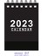 10 Adet Mini Masa Takvimi 2023 Şu Anda Aralık 2023'E Kadar Çalışıyor, Hediyeler Için 105X76MM Küçük Daimi Masa Takvimleri (Siyah) (Yurt Dışından) 5