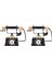2x Endüstriyel Loft Retro Döner Telefon Modeli Mağaza Cafe Oturma Odası Vitrin Dekorasyon Dekorasyon Ateş Sahne (Yurt Dışından) 2