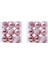 18 Pcs Noel Top Süsler Noel Ağacı Süsleri Ev Yeni Yıl Partisi Dekoru Için Asılı Toplar - 2.36 Inç, Pembe (Yurt Dışından) 1