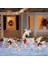 3'lü Işıklı Noel 2d Ren Geyiği Seti Dış Mekan Süslemeleri, Önceden Aydınlatmalı Noel Rudolph ve Işıklı Noel Baba Kızağı (Yurt Dışından) 3