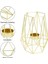 Oturma Odası ve Banyo Dekorasyonları Için 10'lu Altın Geometrik Metal Tealight Mumluk Seti - Orta Parçalar (Yurt Dışından) 4