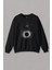 Unisex Sweatshirt Kara Delik Üstünde Salinan Astronot Uzay Karadelik Baskılı Sweat 1