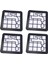 Philips XV1220/01 Vakum Süpürge Serisi 2000 Temizlik Aksesuarları Için 4pcs Yedek Filtre Parçaları (Yurt Dışından) 6