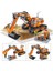 Yapı Taşları Çocuk Şehir Mühendislik Aracı Çocuk Eğitici Yapı Taşı Oyuncakları (Forklift Deformasyon Forklift 640003B) (Yurt Dışından) 2