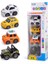 Çocuk Oyuncakları Çizgi Film Animasyonu S Versiyonu Beetle Off-Road Araba Modeli Sahne Kombinasyonu Seti (Çizgi Film Alaşım Araba (Yol Işaretleri Olmadan 4 Set) B Tipi) (Yurt Dışından) 1