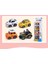 Çocuk Oyuncakları Çizgi Film Animasyonu S Versiyonu Beetle Off-Road Araba Modeli Sahne Kombinasyonu Seti (Çizgi Film Alaşım Araba (Yol Işaretleri Olmadan 4 Set) B Tipi) (Yurt Dışından) 2