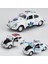 1:32 Alaşım Graffiti Polis Arabası Beetle Geri Çekme Araba Modeli Çocuk Oyuncakları Erkek Oyuncakları (Polis Kırmızı, 2 Paket) (Yurt Dışından) 4