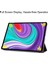 Lenovo Tab P11 Pro Case 11.5" 2020 (TB-J706F ), Lenovo Tab P11 Pro 11.5" Tablet Için Ince Hafif Akıllı Kapak Üç Katlı Braket Folio Hardshell Kılıf 2020 - Siyah (Yurt Dışından) 2