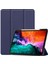 2021 5. Nesil iPad Pro 12.9" Kılıf, Otomatik Uyandırma/uyku Kapağı, Kalem Tutuculu Kapak, Ince Yumuşak Tpu Arka Akıllı Üçe Katlamalı Stand (Koyu Mavi) (Yurt Dışından) 1