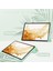 Samsung Galaxy Tab S8+ 12.4 2022 (SM-X800/X806) / Tab S7 Fe 12.4-Inch 2021 / Tab S7 Plus 12.4 2020 Için S Pen Standlı, Otomatik Uyandırmalı Şeffaf Tablet Arkası, Nane Yeşili (Yurt Dışından) 2