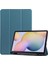 Samsung Galaxy Tab S7/tab S7 Tablet Kılıfı Için 11 Inç, Birinci Sınıf Deri, Ince ve Hafif, Otomatik Uyutma/uyandırma Sert Üç Katlı Stand Kapağı (SM-T870/T875) Koyu Yeşil (Yurt Dışından) 1