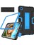 Galaxy Tab A7 Lite 8.7 Kılıf Için, Samsung Galaxy Tab A7 Lite 8.7 2021 Model SM-T220/SM-T225(SIYAH+MAVI) Için Ağır Hizmet Tipi Sağlam Tam Gövde Hibrid Darbeye Dayanıklı Düşme Kılıfı (Yurt Dışından) 2