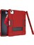 iPad Air 4 10.9" 2020 Için Kılıf, Çocuk Dostu Ağır Hizmet Darbeye Dayanıklı Sağlam Kılıf ve 2020 Için Çıkan Apple iPad Air 4 10.9"(Kırmızı+Siyah) Için Yerleşik Kalemlik Standlı (Yurt Dışından) 3