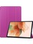Samsung Galaxy Tab S7 Fe 12.4" 2021 / Galaxy Tab S7+ 12.4" 2021T730/T736 Için, Esnek Tpu Arka Kapak Otomatik Uyku/uyandırma Özellikli Hafif Üç Katlı Stand, Mor (Yurt Dışından) 1