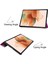 Samsung Galaxy Tab S7 Fe 12.4" 2021 / Galaxy Tab S7+ 12.4" 2021T730/T736 Için, Esnek Tpu Arka Kapak Otomatik Uyku/uyandırma Özellikli Hafif Üç Katlı Stand, Mor (Yurt Dışından) 2