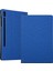 Samsung Galaxy Tab S7 PLUST970 Için Düz Deri Kılıf SM-T975 Yumuşak Kabuk Tpu Kapak Mavi (Kumaş Dokusu) (Yurt Dışından) 1