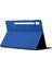 Samsung Galaxy Tab S7 PLUST970 Için Düz Deri Kılıf SM-T975 Yumuşak Kabuk Tpu Kapak Mavi (Kumaş Dokusu) (Yurt Dışından) 4