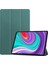 Lenovo Tab P11 Pro Case 11.5" 2020 (TB-J706F ), Lenovo Tab P11 Pro 11.5" Tablet Için Ince Hafif Akıllı Kapak Üçe Katlama Braketi Folio Sert Kılıf 2020'DE Çıktı - Koyu Yeşil (Yurt Dışından) 1