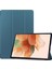 Samsung Galaxy Tab S7 Fe 12.4" 2021 / Galaxy Tab S7+ 12.4" 2021 T730/T736 Için, Esnek Tpu Arka Kapak Otomatik Uyku/uyandırma Işlevli Hafif Üçe Katlanan Stand, Koyu Yeşil (Yurt Dışından) 1