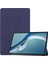 Huawei Matepad Pro 12.6 2021 Tablet Kılıfı Için Hafif Üç Katlı Stand Pc Sert Arka Kapak Kapak Tüm Vücut Sağlam Darbeye Dayanıklı Kapak(Renk: Koyu Mavi) (Yurt Dışından) 1