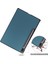 Samsung Galaxy Tab S7 Fe 12.4" 2021 / Galaxy Tab S7+ 12.4" 2021 T730/T736 Için, Esnek Tpu Arka Kapak Otomatik Uyku/uyandırma Işlevli Hafif Üçe Katlanan Stand, Koyu Yeşil (Yurt Dışından) 2