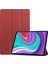 Lenovo Tab P11 Pro Case 11.5" 2020 (TB-J706F ), Lenovo Tab P11 Pro 11.5" Tablet Için Ince Hafif Akıllı Kapak Üçe Katlama Braketi Folio Sert Kılıf 2020'DE Çıktı - Bordo (Yurt Dışından) 1