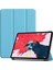 2020 iPad Pro 11" (2. Nesil) Için, Ince Deri Kılıf, Otomatik Uyandırma/uyku - Mavi (Yurt Dışından) 1